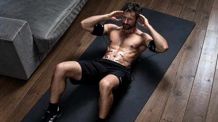 Beurer EM 95 utilisé sur les abdominaux