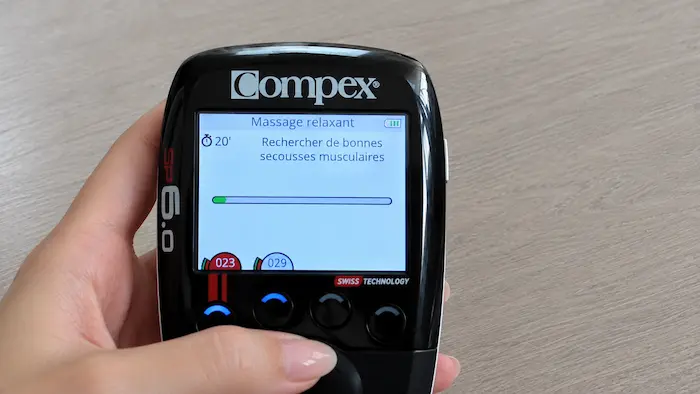 Programme relaxant du Compex SP 6.0