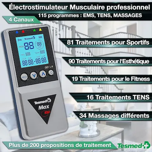 Tesmed Max 830 électrostimulateur musculaire professionnel