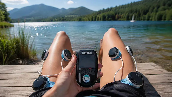 Séance de détente des jambes avec le Compex SP 8.0